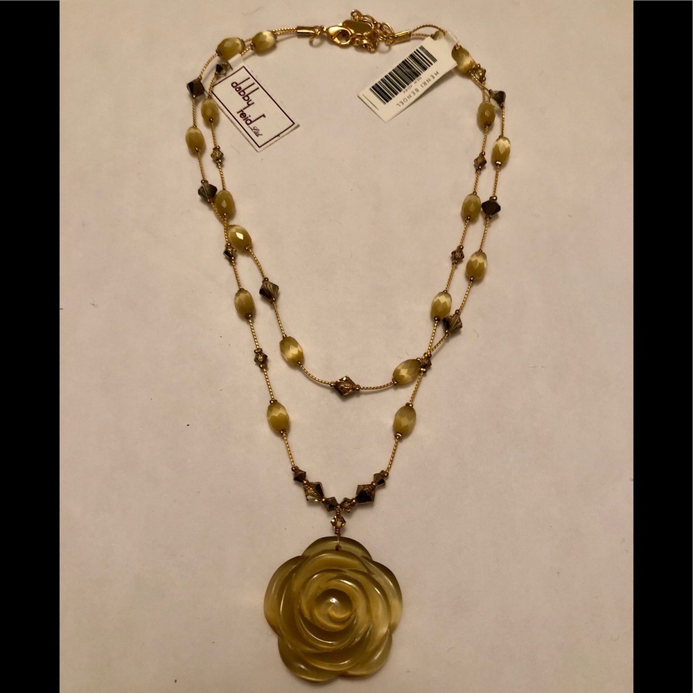 NWT! Dabby Reid crystal and stone necklace